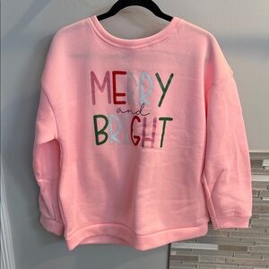 Pink 'Merry and Bright' Sweatshirt